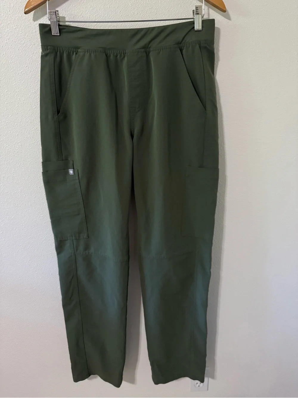 Figs Axim Straight Leg Scrub Pants Army Green Drawstring T2001-Medium